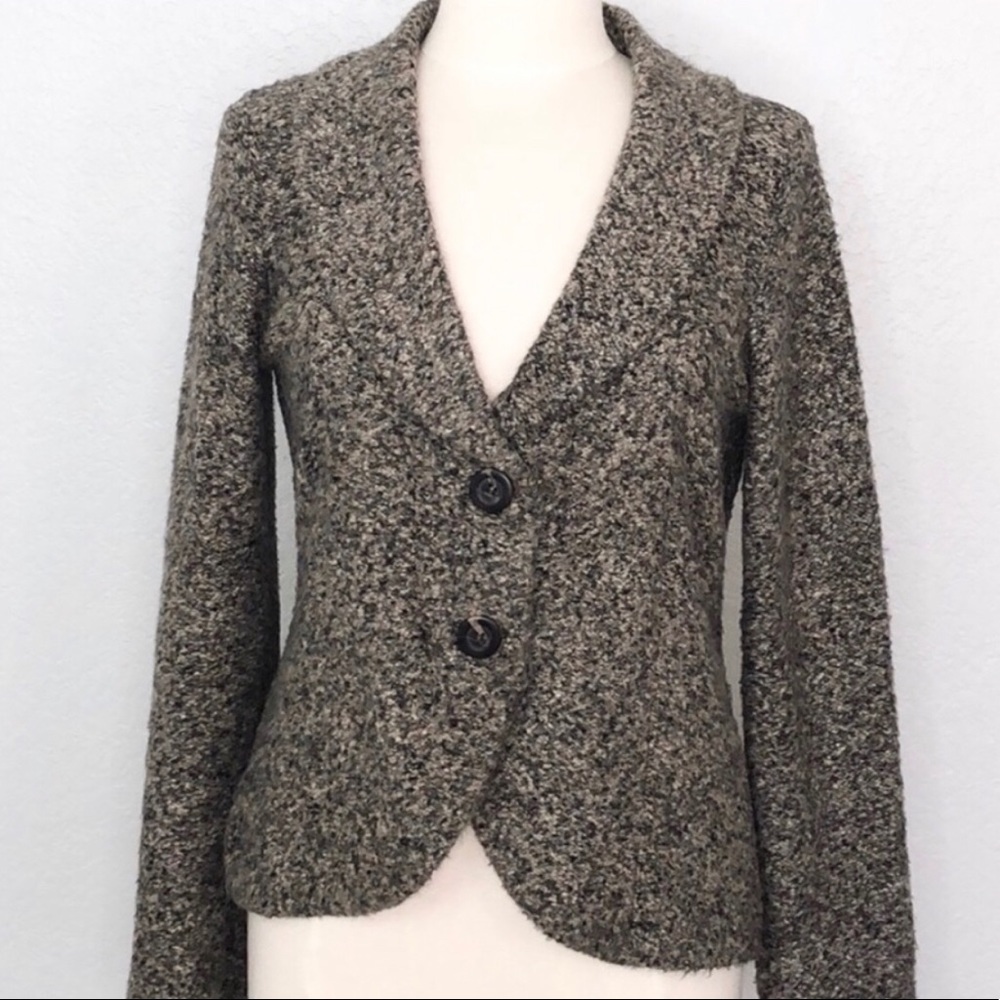 CAbi Soft Button Up Cardigan Blazer Sweater Large